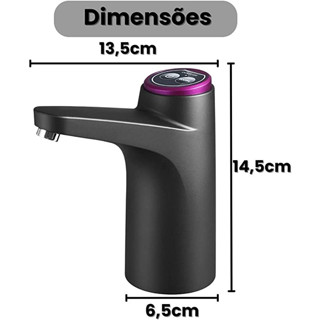 Bebedouro Bomba Elétrica Garrafão Galão Água Recarregável tomate compativel com galão de 20L em Oferta na Shopee