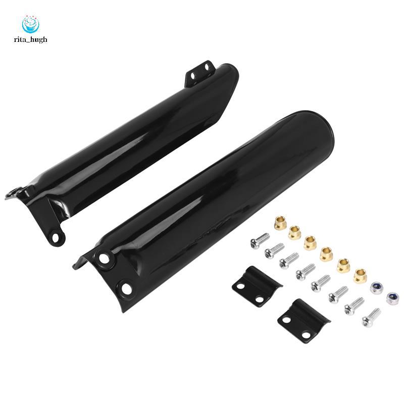 1 Par Protetor De Amortecedor De Garfo Dianteiro De Motocicleta Cobre Protetores De Plástico Para 110Cc 125Cc 140Cc 150C