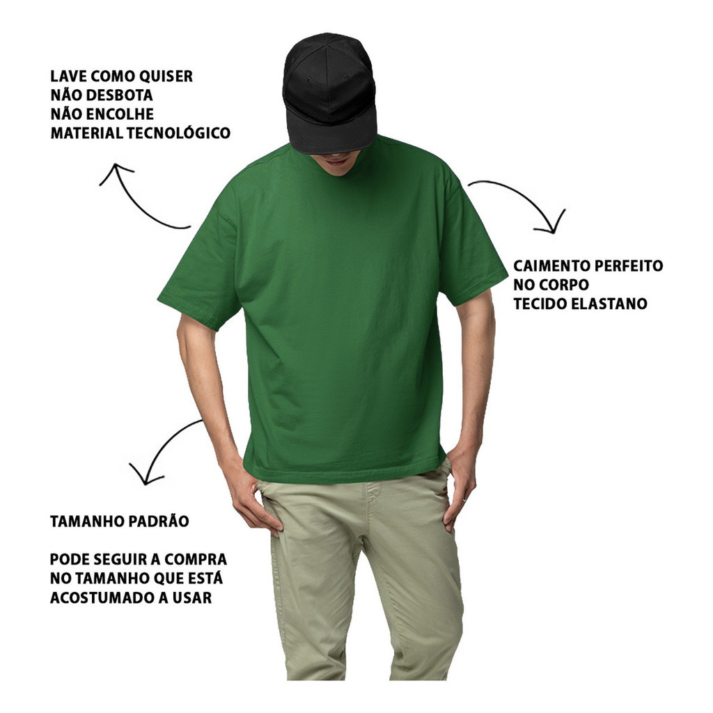 Kit 5 Camisetas Oversized Masculina Streetwear Estilo Urbano