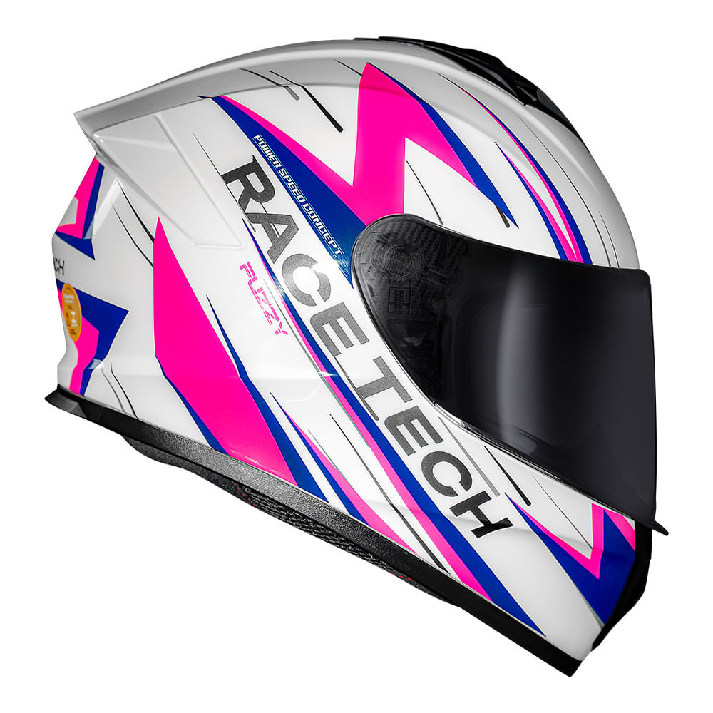 CAPACETE RACE TECH HIT FUZZY ROSA em Oferta na Shopee