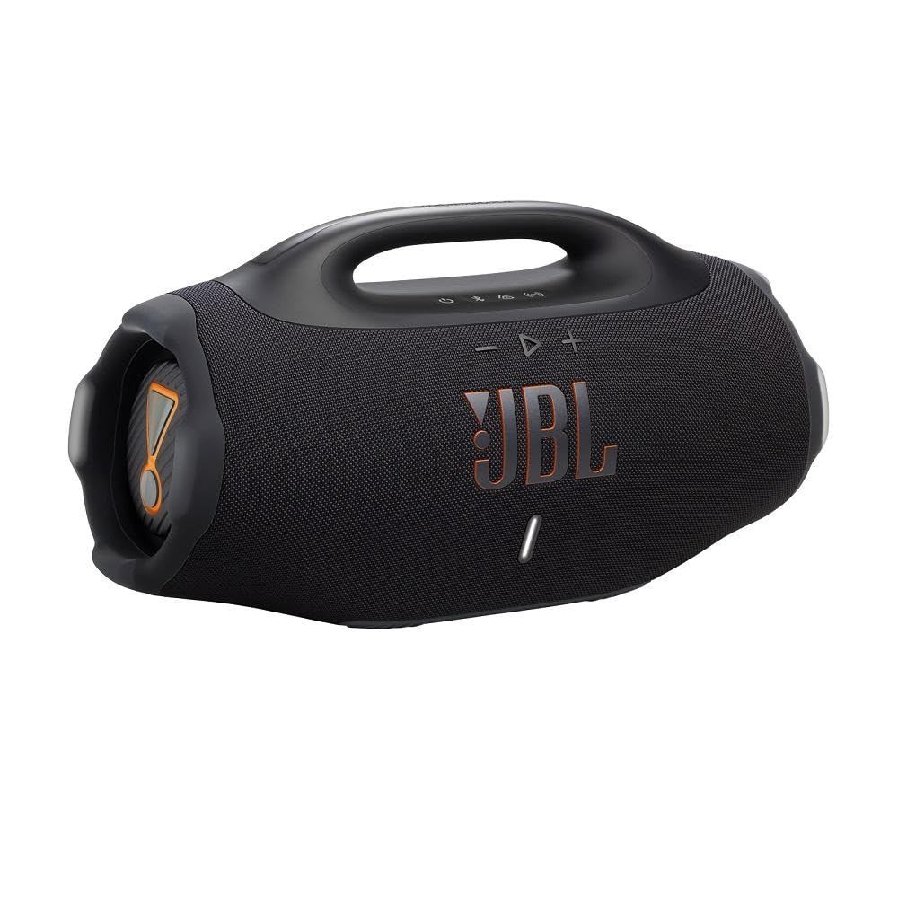 Caixa de Som JBL Boombox 4 Preta a Prova D'agua, 200W RMS e 34h de Reprodução BT com NF
