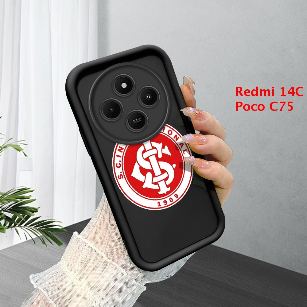 Capinha Para Xiaomi Redmi 14C Poco C75 A4 5G Case Normal Capa De Celular Preto Macio Silicone 6038 TYB em Oferta na Shopee