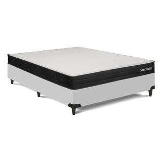 Cama Box e Colchão Poli D45 - Viúva (128x188)- Ortoclass em Oferta na Shopee