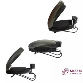 Porta Óculos Veicular Premium Clip Suporte Quebra Sol Carro Universal em Oferta na Shopee