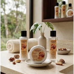 KIT 25 Sabonete e Shampoo 2 em 1 Castanha Hotel Pousada SPA