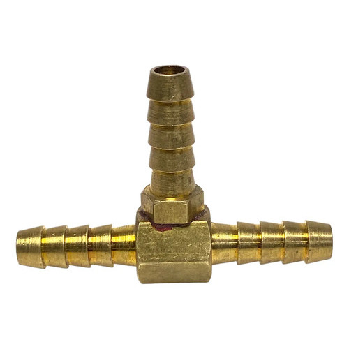 Tee Mangueira 8mm Latão Lubefer Conexão T Engate 5/16 Macho Ar Água Óleo Combustível Pneumático Dutos 200°C