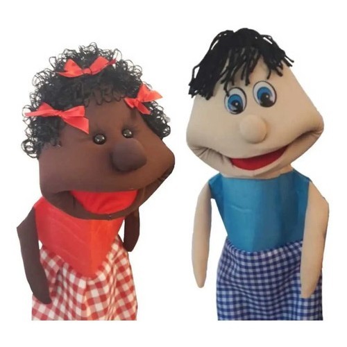 Kit Casal Fantoches Grazy E Tiago
