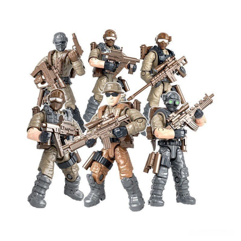 Modelo móvel de 8cm + blocos de montar acessórios para coleção Y8X2