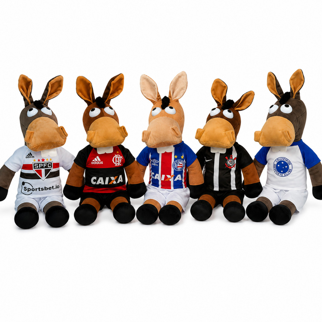 THILU - Pelúcia Cavalinho 65cm Com Variedades de Times Oficial – Para você Torcedor!