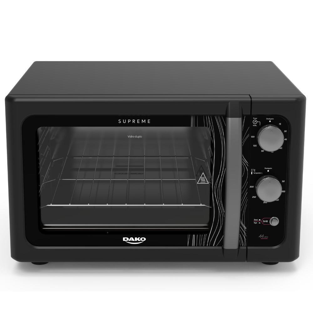 Forno de Bancada Elétrico Dako Supreme Preto 44 litros com Grill Dourador - Preto 127v — imagem 2 de 2