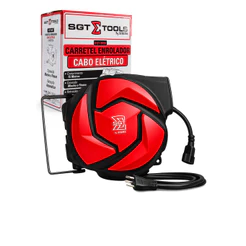 Carretel Enrolador Cabo Elétrico 15m SGT-9006