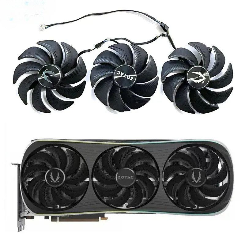 105MM 4PIN GAH3B2H DC 12V 0.5A RTX4090 4080 GPU Ventilador Para ZOTAC Jogos GeForce RTX 4070 Ti 4080 4090 AMP Extremo