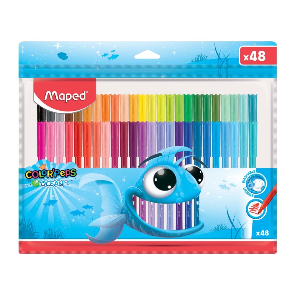 Canetinha Hidrográfica Color Peps Ocean 48 Cores – Maped