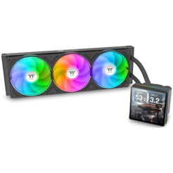 Water Cooler Thermaltake TH360 V3 Ultra ARGB Sync, ARGB, Display Digital LCD, 360mm, Intel/AMD Black