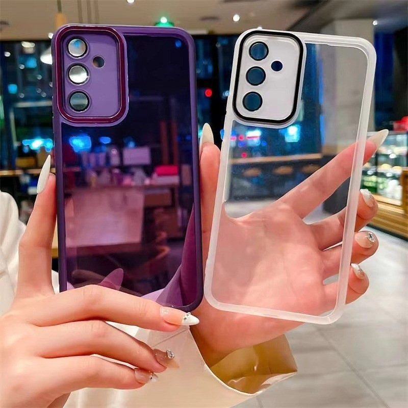 Capa De Telefone Transparente Macia Para Samsung Galaxy A57 A37 A27 A17 A07 A56 A36 A26 A16 A06 A55 A35 A25 A15 A05S A05