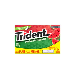 Trident Chiclete Melancia embalagem econômica 25g