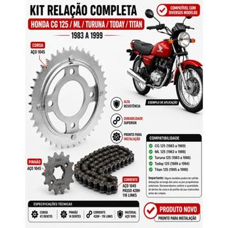 Kit Relação Completa Honda Cg 125 Titan Today Ml 1983 Até 1999