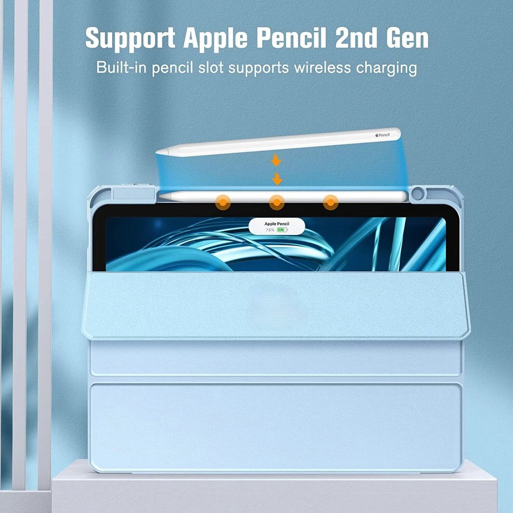 Capa protetora para iPad Pro 11 com suporte para caneta, capa de acrílico para t