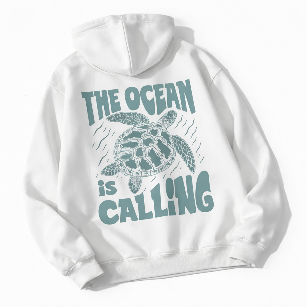 Promoção Moletom Canguru Unissex Masculino Feminino Estampado Tartaruga Oceano Flanelado Inverno Com Capuz Várias Cores