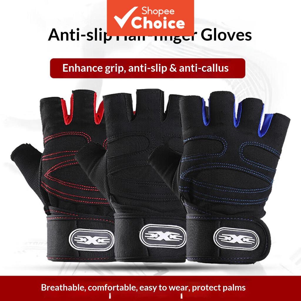 Luvas De Fitness Suporte De Pulso Integrado Unissex Haltere Pull Up Bar Treinamento Esportivo Resistente Ao Desgaste Pro