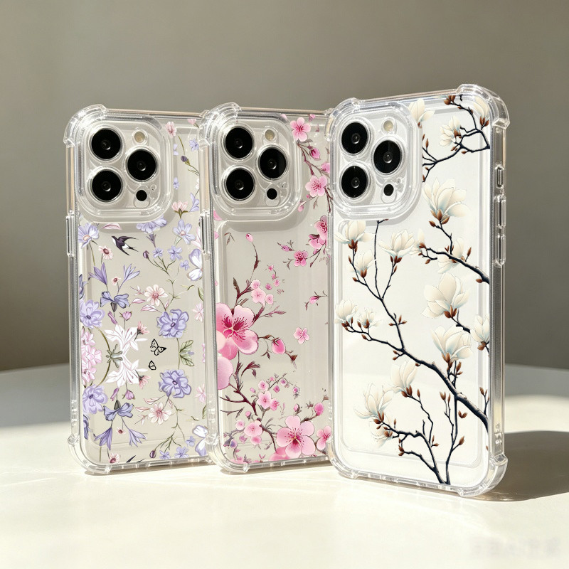 Capa De Flor Para Samsung Galaxy A17 A57 A56 A27 A16 A37 A36 A26 A07 A15 A25 A55 A35 A06 A54 A14 A34 A24 A05S A04 A04E C