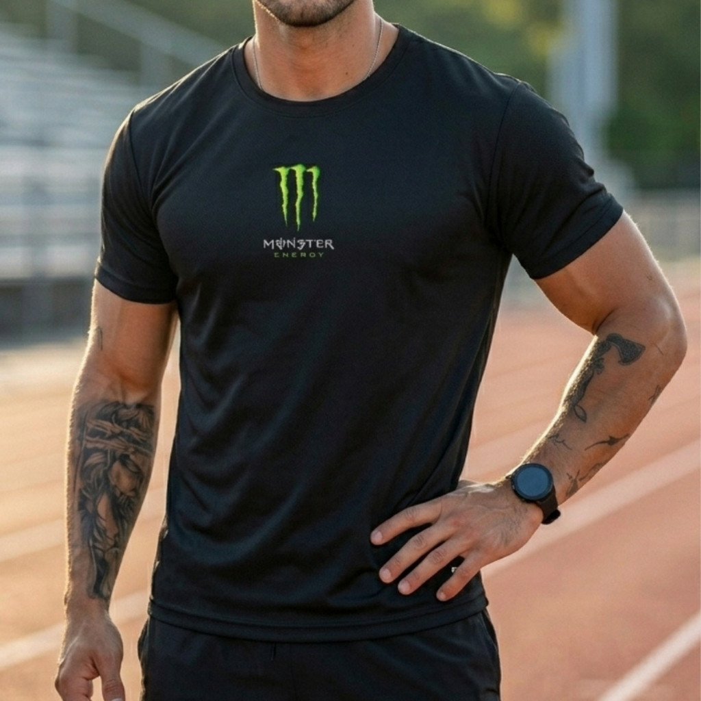 Camiseta Masculina Dry Fit Academia Treino Corrida Esportiva Com Elastano