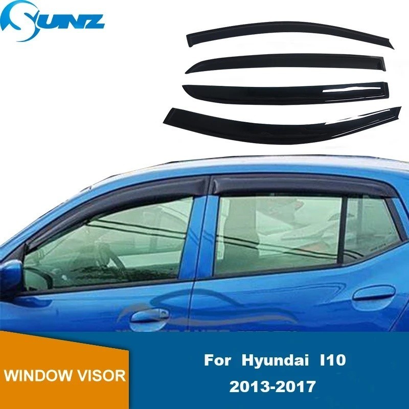 Viseira De Janela Para Hyundai i10 Sedan 2013 2014 2015 2016 2017 Solar Do Carro Pára-Brisa Toldo Abrigos Sol Chuva Defl