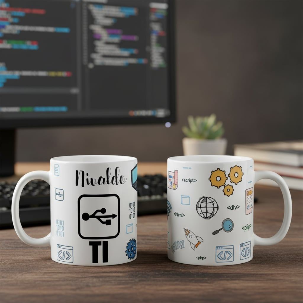 Caneca Profissão Tecnologia Informática Personalizada Com Nome