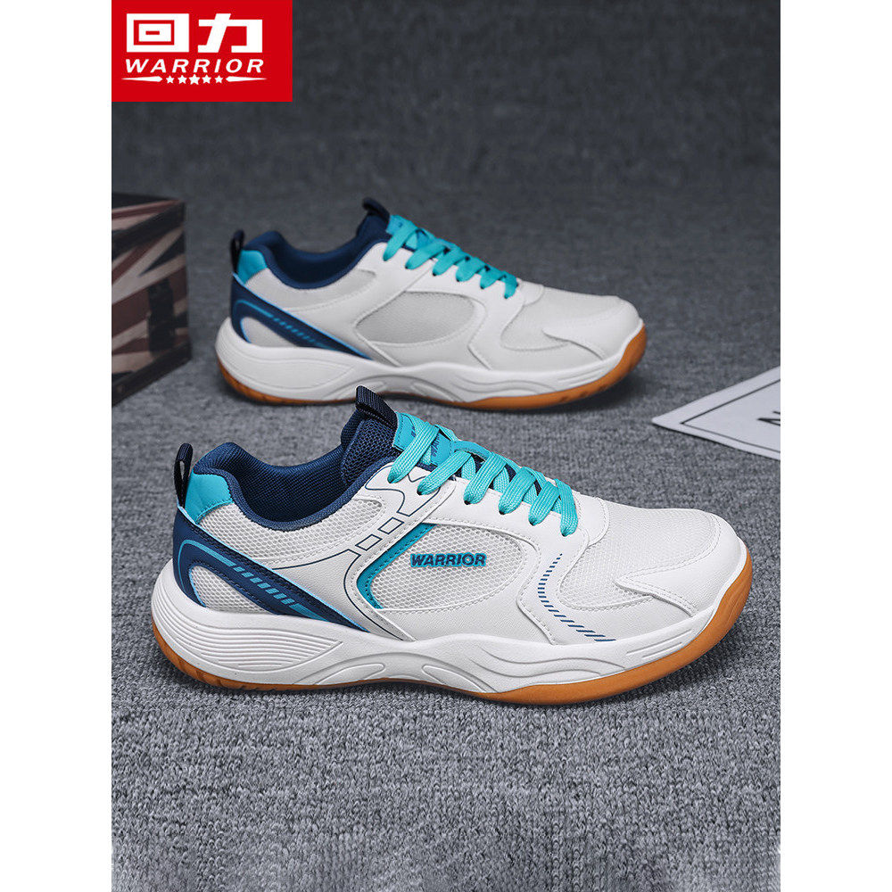 [Autêntico] Tênis de Badminton Warrior para Homens, Novo Modelo 2026, Amortecimento de Choque, Resistente ao Desgaste, T