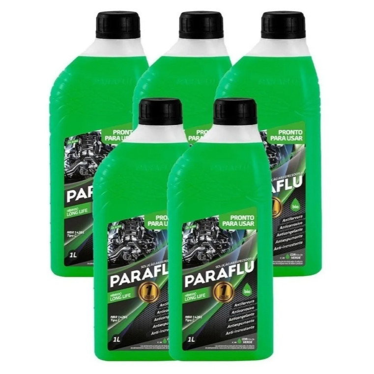 Aditivo Radiador Paraflu 5 Litros Hibrido VERDE Long Life Pronto para uso 103016