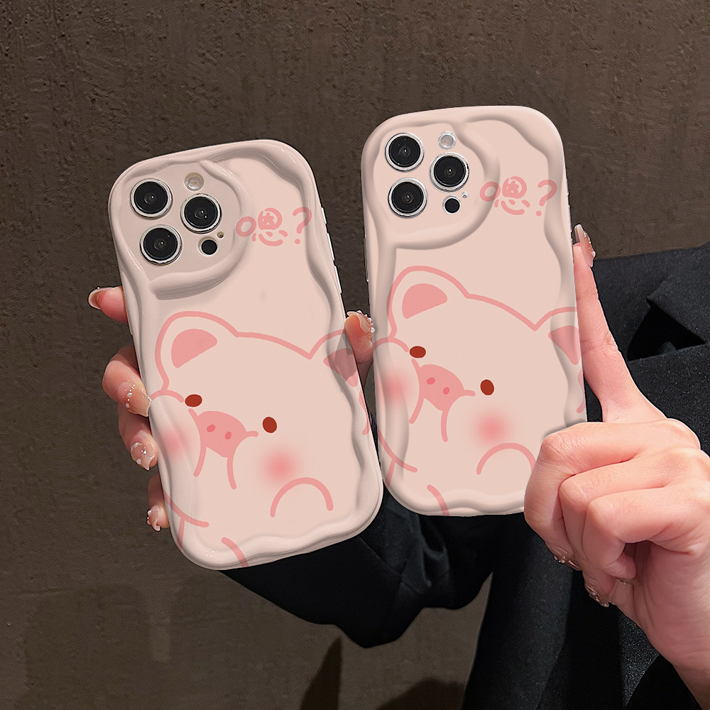 Capa De Telefone Com Padrão De Porco Rosa Fofa Para Samsung A12 A13 A04S A14 A15 A21S A22 A23 A24 A25 A32 A33 A34 A35 S2