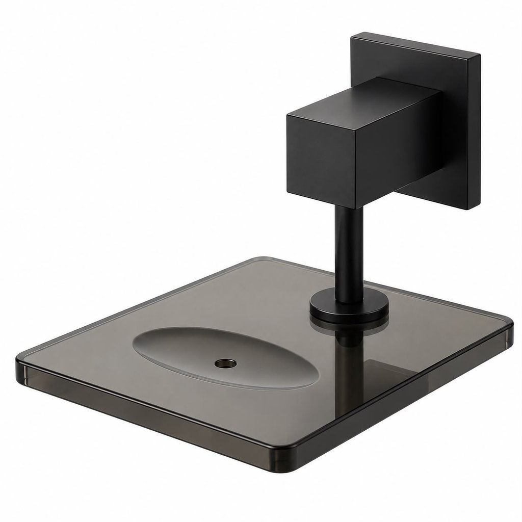 Saboneteira para banheiro luxo modelo grécia - PRETO