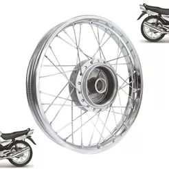 Roda Traseira Completa Raiada Yamaha Ybr 125 Factor 125 +