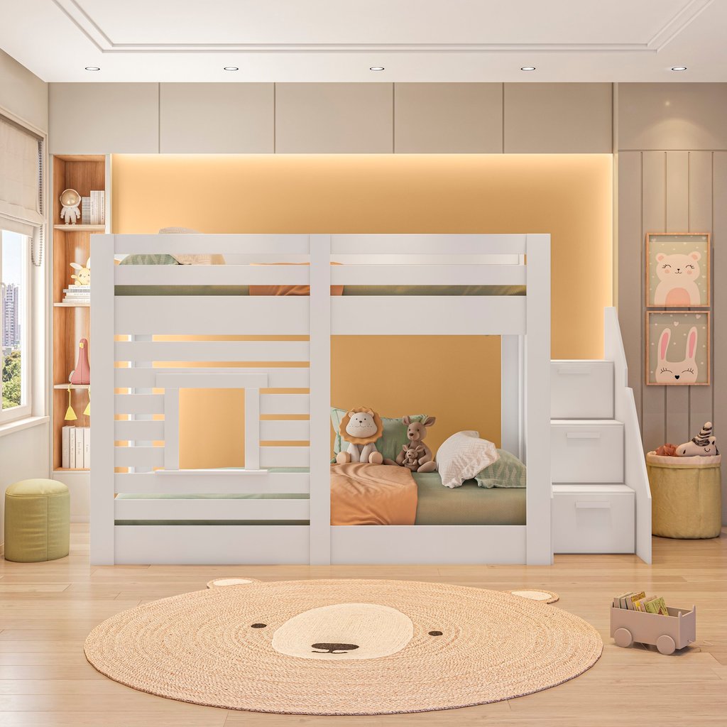 Beliche Montessoriano Star Plus com Janela Casatema MadeiraOriginals Branco
