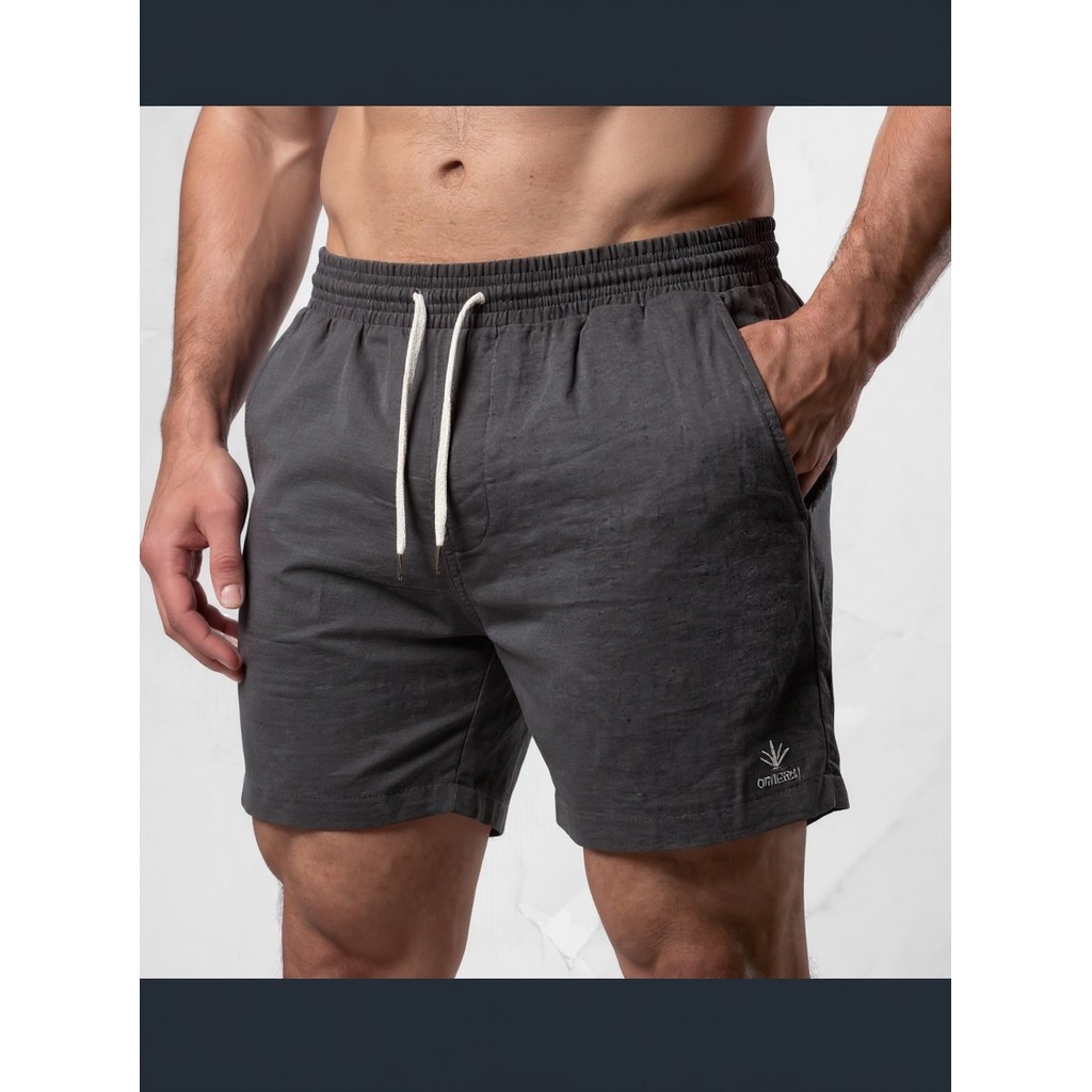 Kit 2 Bermudas Masculinas Linho Elastano Praiana Confortável Verão — Nexo studio 3D