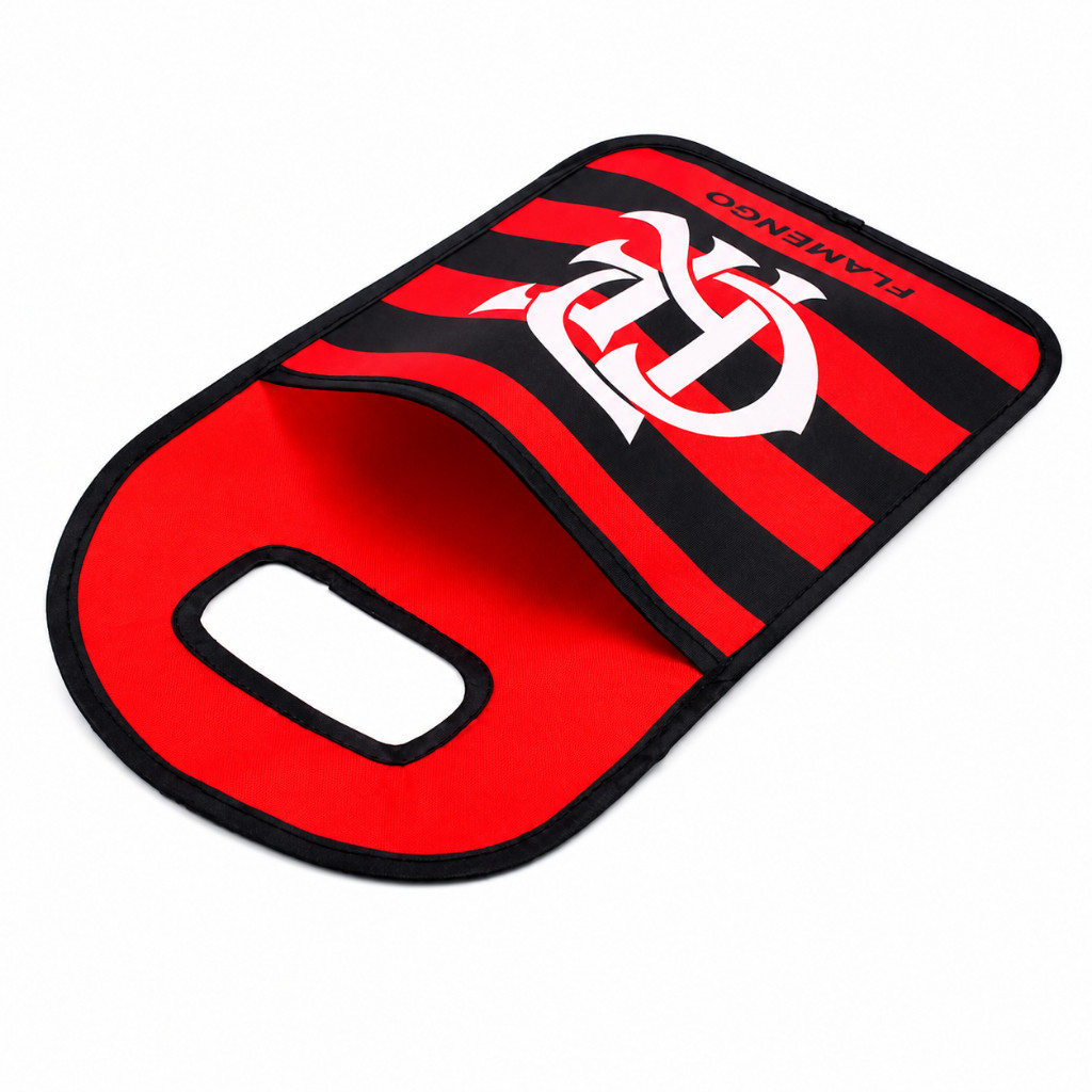 Lixeira Automotiva Oficial Flamengo Porta Lixo para Carro Organizador Resistente — imagem 2 de 2