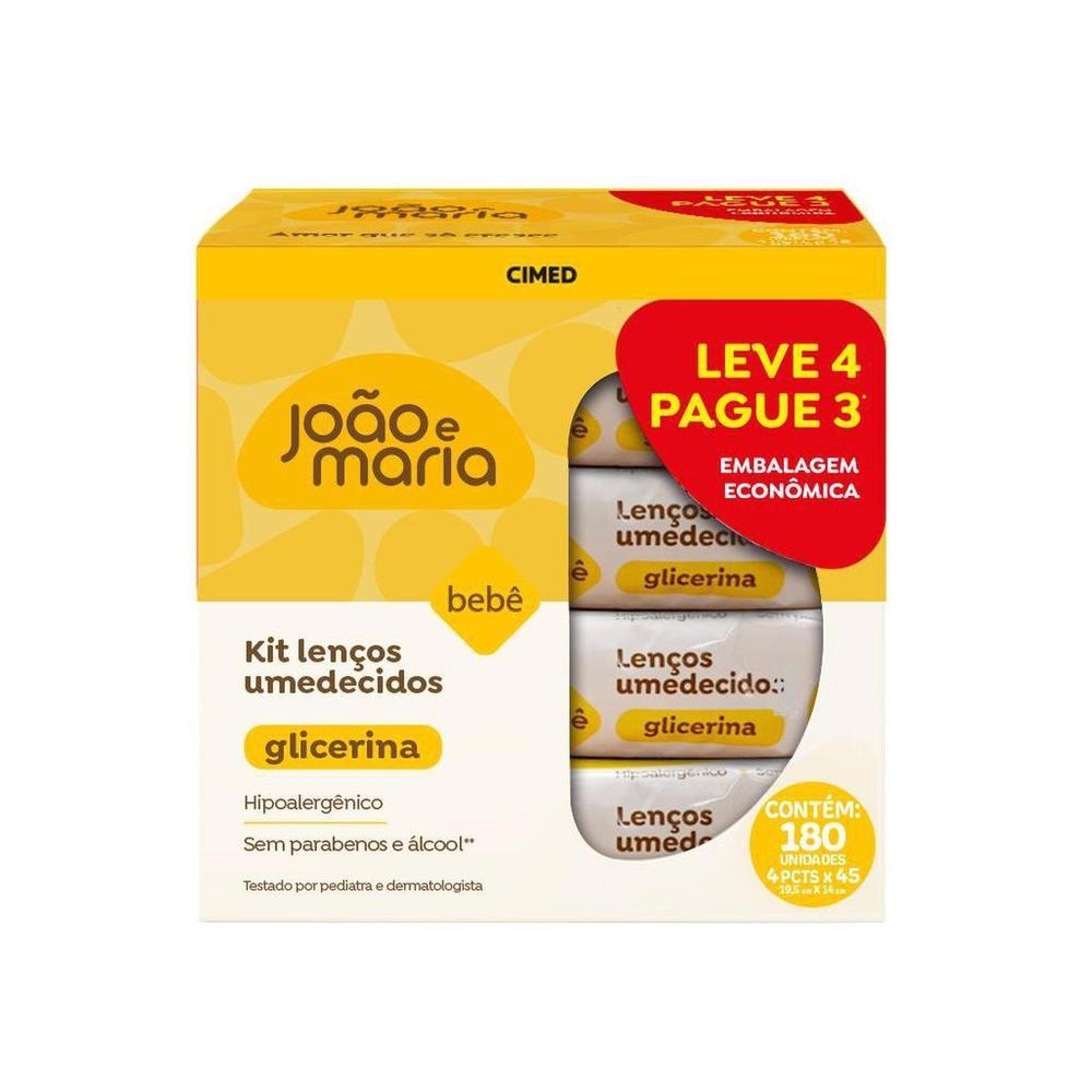 Lenço Umedecido Com Fragrância João e Maria Leve 45 Unidades Cada - Leve 4 Pague 3