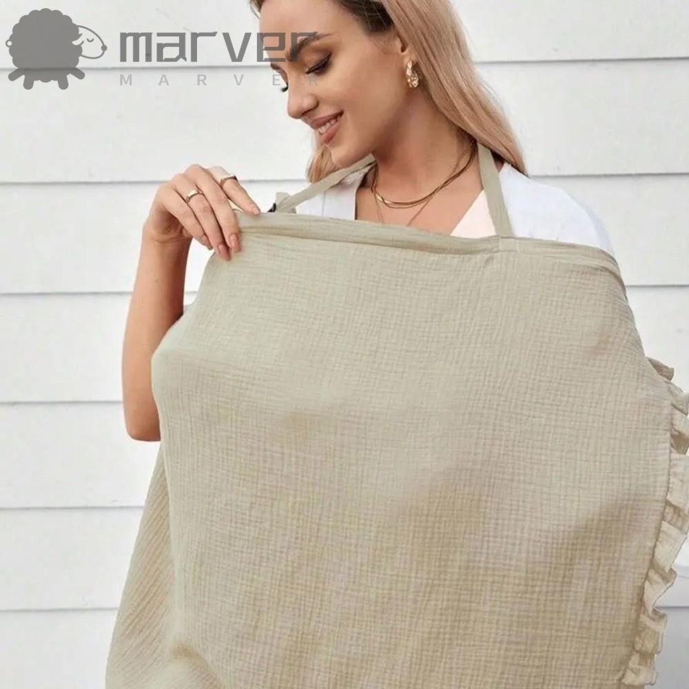 Capa De Amamentação MARVER , Enfermagem Respirável Para Uso Externo , Avental Portátil De Algodão Macio