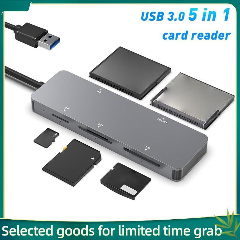 Leitor De Cartão SD De Computador CFast/CF/XD/TF 5 Em 1 USB 5 Gbps Para Acessórios De Laptop PC