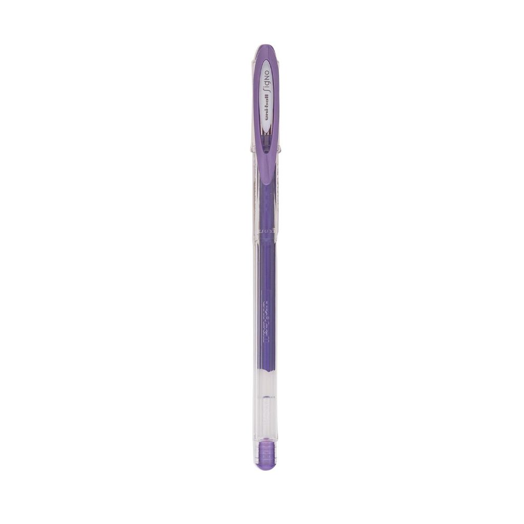 Caneta gel metálica signo 0.7mm UM-120NM Violeta Uni-Ball · foto 2