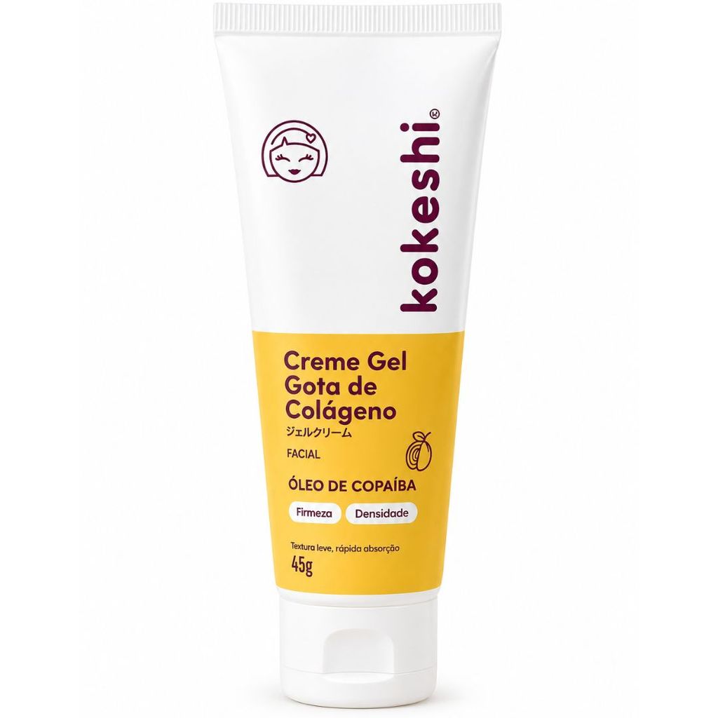 Creme Gel Facial Gota de Colágeno Kokeshi 45G