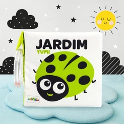 Livro De Pano Macio Para Bebês Alto-contraste Jardim Sensorial Bebê Chocalho 0 A 6 Meses Montessori
