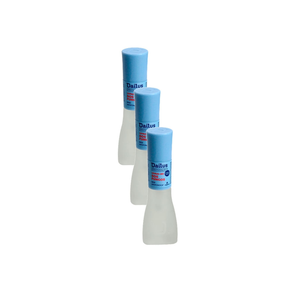 Kit 3 Base Antifúngica Dailus Livrai-me dos Fungos 8ml