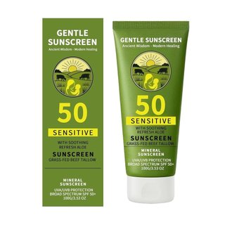 Protetor Solar Suave com Manteiga de Karité SPF50+++ - Proteção de amplo espectro UVA/UVB, nutre rosto e corpo, contém m