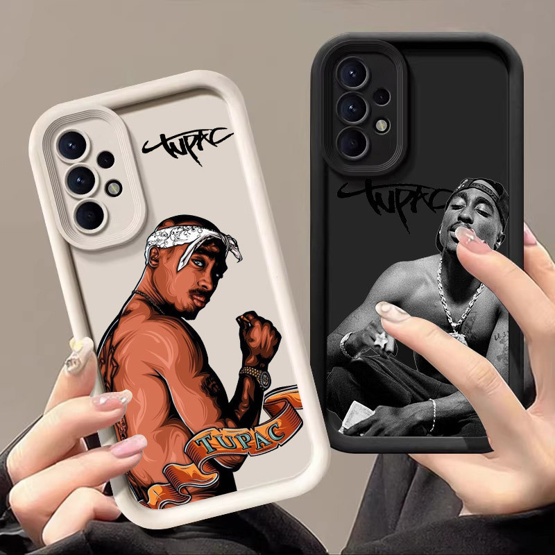 A capa de celular do rapper 2PAC Tupac é compatível com Samsung Galaxy A55 A54 5