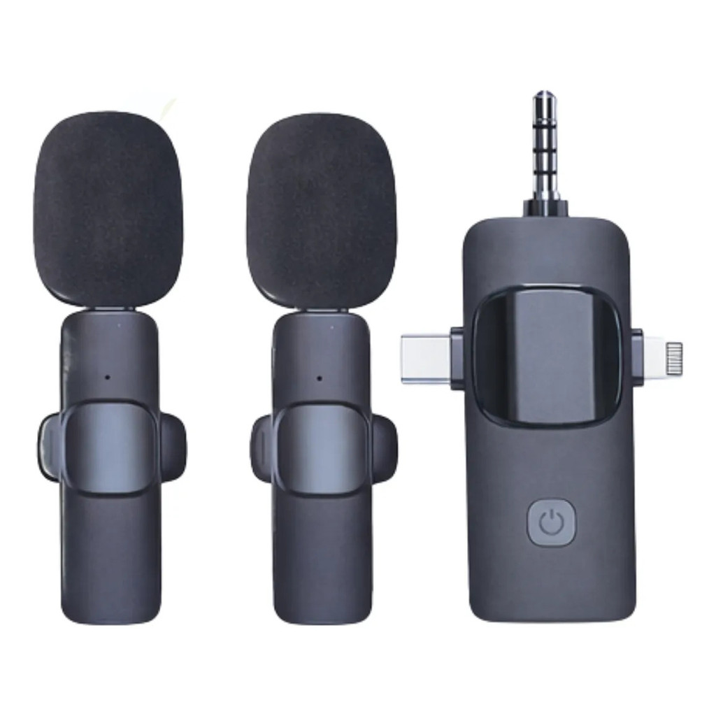 Microfone Lapela Sem Fio P3 Para Camera Celular Caixa De Som