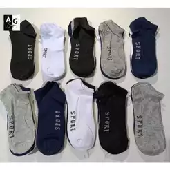 Kit 6/12/18 E 24 Pares de Meias Soquete Esporte Cano Curto Algodão Masculina Feminina Unissex SPORT