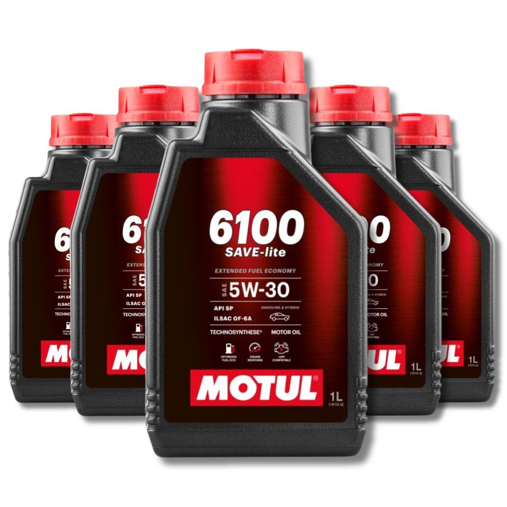 KIT 5L Óleo Motor Carro Motul 6100 Save-lite 5w30 Semi-sintético API SP ATACADO REVENDA