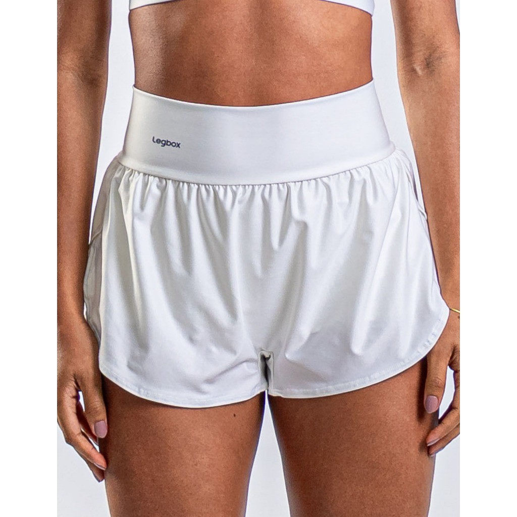 Short Corrida Duplo Feminino Legbox Academia Fitness Treino Corrida Ginastica