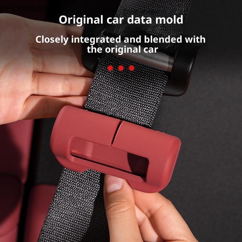 BEC 1/2 Pçs Silicone Anti-Risco Protetor Cinto De Segurança Bule Guarda Acessórios Interiores Automóveis Capa NG